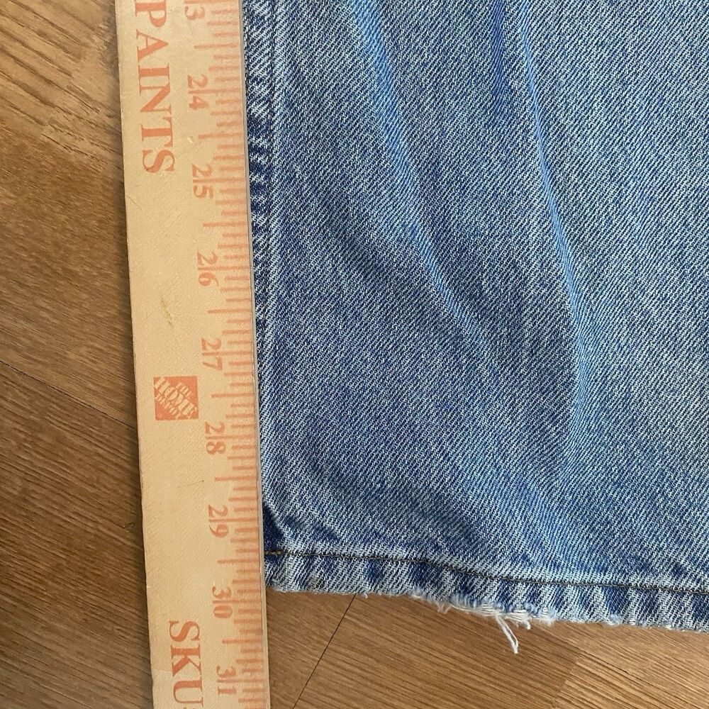 LL Bean Denim Classic Fit Jeans Mens size 38x32 Blue Chore Work pants - Picture 13 of 16